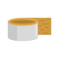 Construction scotch icon flat isolated vector