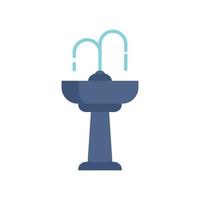 Hand drinking fountain icon flat isolated vector