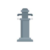 Water pillar icon flat isolated vector
