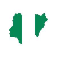 territorio nigeriano icono plano aislado vector