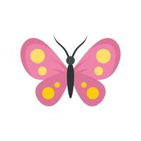 Collection butterfly icon flat isolated vector