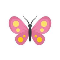 Collection butterfly icon flat isolated vector