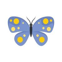 Wing butterfly icon flat isolated vector