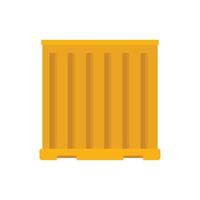 Storage cargo container icon flat isolated vector