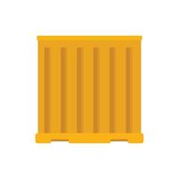 Storage cargo container icon flat isolated vector