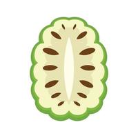 Annona icon flat isolated vector