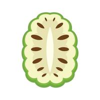Annona icon flat isolated vector