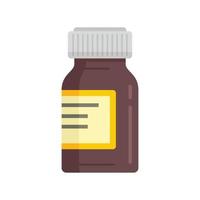 icono de jarabe médico vector aislado plano