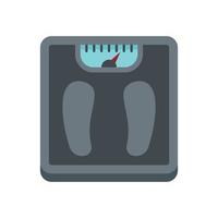 Man scales icon flat isolated vector