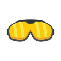 icono de gafas de sol de protección uv vector plano aislado