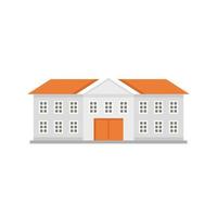 Harvard university icon flat isolated vector