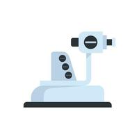 Ophthalmologist equipment icon flat isolated vector