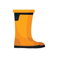 Rubber boots icon flat isolated vector