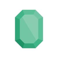 Solid jewel icon flat isolated vector