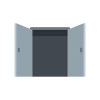 Office entrance icon flat isolated vector