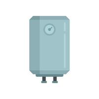 Warming boiler icon flat isolated vector