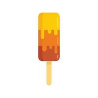 Gelato popsicle icon flat isolated vector