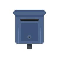 Message mailbox icon flat isolated vector