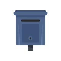 Message mailbox icon flat isolated vector