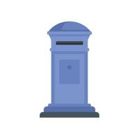 Home envelope inbox icon flat isolated vector
