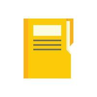 Editor folder icon flat isolated vector