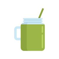 icono de batido de apio vector aislado plano