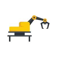 Agritech machine icon flat isolated vector