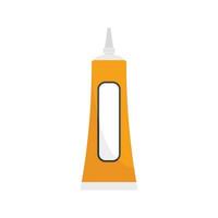 Glue tube icon flat isolated vector