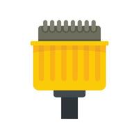 Pins adapter icon flat isolated vector