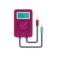 Multimeter icon flat isolated vector