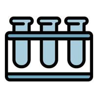 Test tube stand icon color outline vector