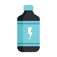 Cold energy drink icon flat isolated vector