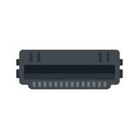 Cartridge roll icon flat isolated vector