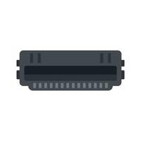 Cartridge roll icon flat isolated vector