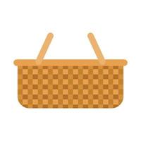 Handle wicker icon flat isolated vector