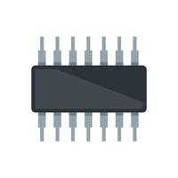 teléfono transistor icono plano aislado vector