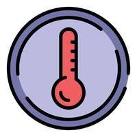 Low temperature fabric icon color outline vector