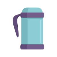 Vacuum insulated bottle icon flat isolated vector