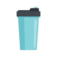 Energy drink shaker icon flat isolated vector