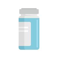 Syringe ampule icon flat isolated vector