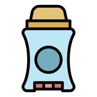 Man roll deodorant icon color outline vector