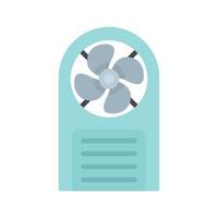 Industrial fan icon flat isolated vector