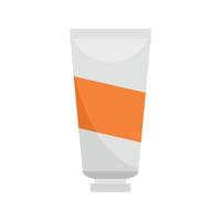 Hair dye tube cream icon flat isolated vector