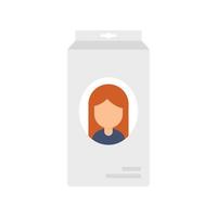 icono de tinte de cabello de cosmetología vector aislado plano