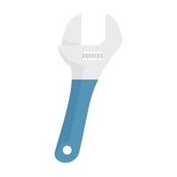 Wrench equipment icon flat isolated vector