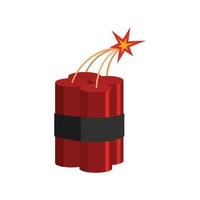 Dynamite icon flat isolated vector