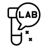 Laboratory research icon outline vector. Medical lab vector