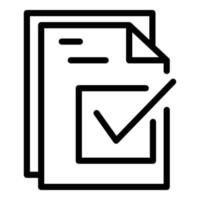 Code document icon outline vector. Two factor verification vector