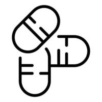 Stress capsule icon outline vector. Panic attack vector