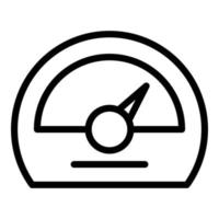 Lab gauge icon outline vector. Computer test vector